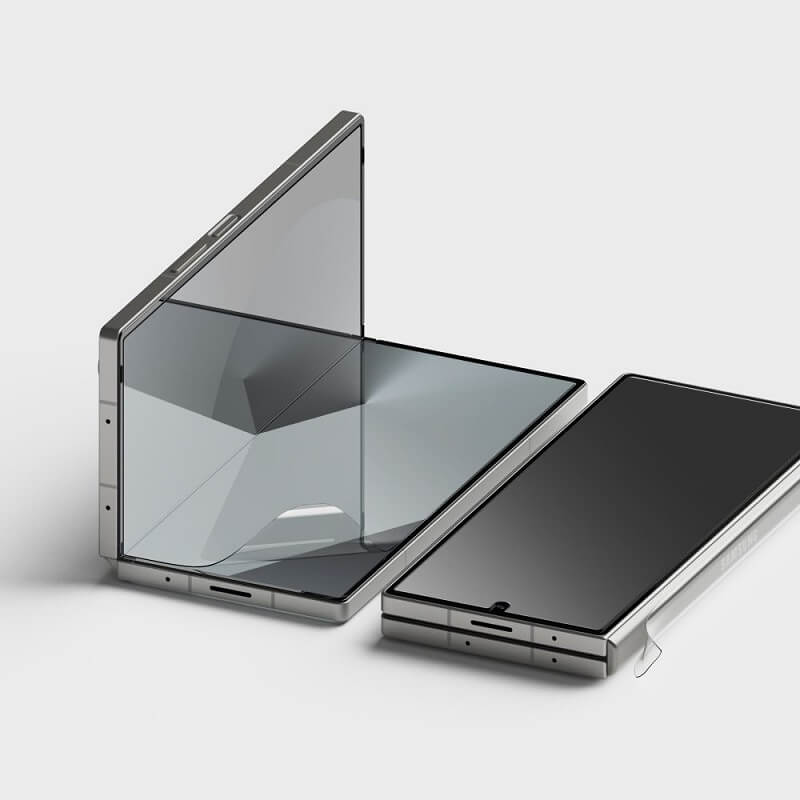 Комплект Протектори 3в1 за Samsung Z Fold 6, Ringke Protector 2-set, Прозрачен (3)