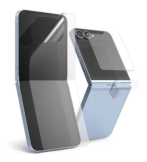 Комплект Протектори 3в1 за Samsung Z Flip 6, Ringke 2-set Protector, Прозрачен