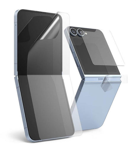 Комплект Протектори 3в1 за Samsung Z Flip 6, Ringke 2-set Protector, Прозрачен