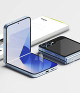 Комплект Протектори 3в1 за Samsung Z Flip 6, Ringke 2-set Protector, Прозрачен (12)