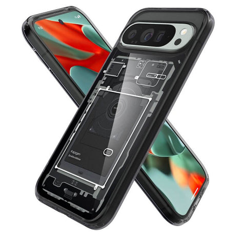 Хибриден Калъф за Google Pixel 9 Pro XL, Spigen Zero One Ultra Hybrid Case, Черен (6)