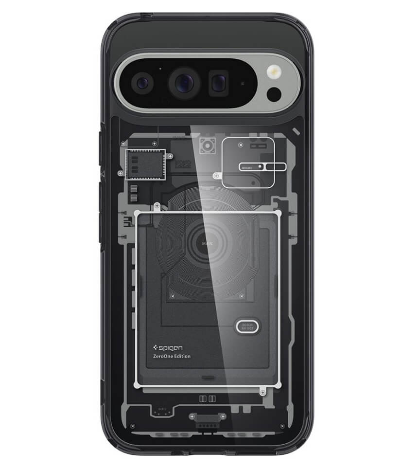 Хибриден Калъф за Google Pixel 9 Pro XL, Spigen Zero One Ultra Hybrid Case, Черен (2)