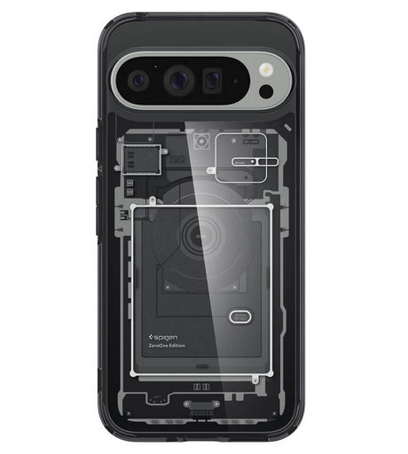 Хибриден Калъф за Google Pixel 9 Pro XL, Spigen Zero One Ultra Hybrid Case, Черен (2)