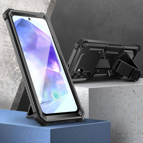Противоударен Калъф за Samsung A55, Supcase Iblsn ArmorBox, Черен (5)