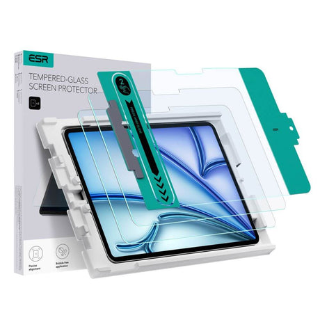 Стъклен Протектор за iPad Air 11 M4-M3-M2, ESR Tempered Glass, Прозрачен