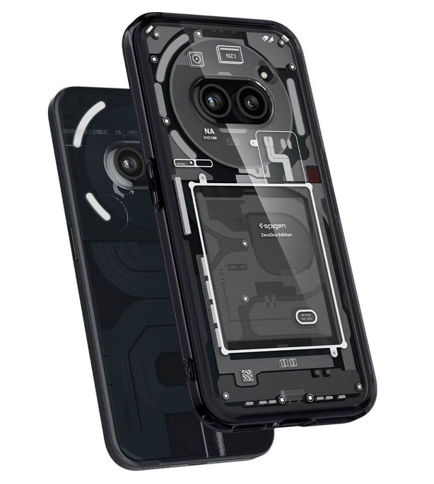 Хибриден Калъф за Nothing Phone 2A/ Plus, Spigen Zero One Ultra Hybrid Case, Черен (6)