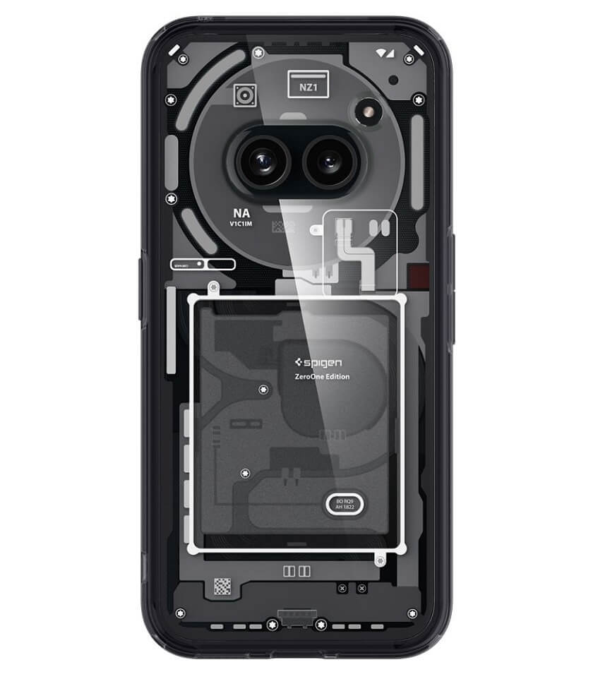 Хибриден Калъф за Nothing Phone 2A/ Plus, Spigen Zero One Ultra Hybrid Case, Черен (2)