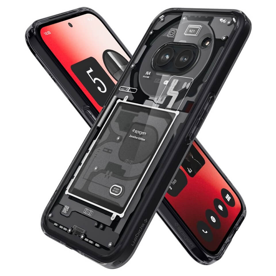 Хибриден Калъф за Nothing Phone 2A/ Plus, Spigen Zero One Ultra Hybrid Case, Черен (7)