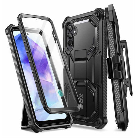 Противоударен Калъф за Samsung A55, Supcase Iblsn ArmorBox, Черен