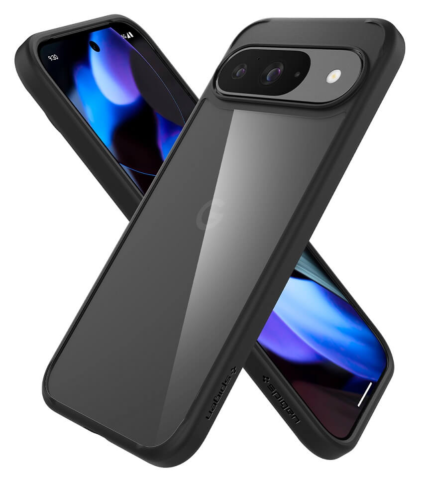 Противоударен Калъф за Google Pixel 9 Pro/ 9, Spigen Ultra Hybrid Case, Черен (8)
