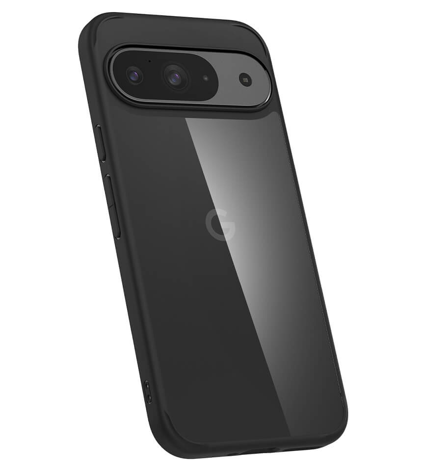 Противоударен Калъф за Google Pixel 9 Pro/ 9, Spigen Ultra Hybrid Case, Черен (7)