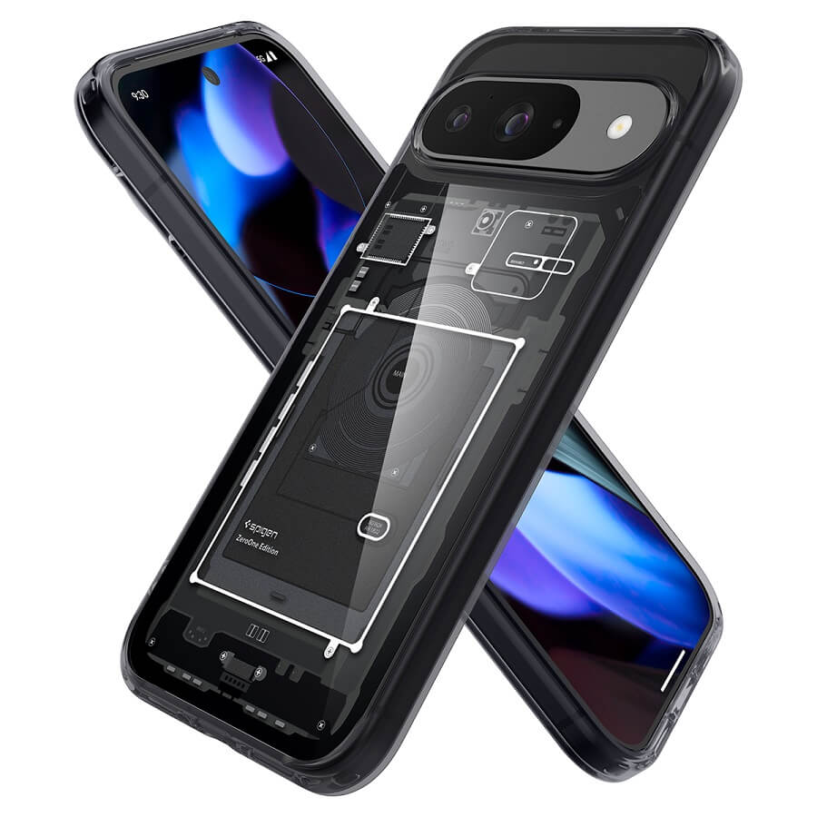 Хибриден Калъф за Google Pixel 9 Pro/ 9, Spigen Zero One Ultra Hybrid Case, Черен (7)