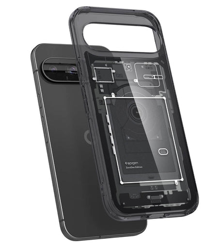 Хибриден Калъф за Google Pixel 9 Pro/ 9, Spigen Zero One Ultra Hybrid Case, Черен (6)