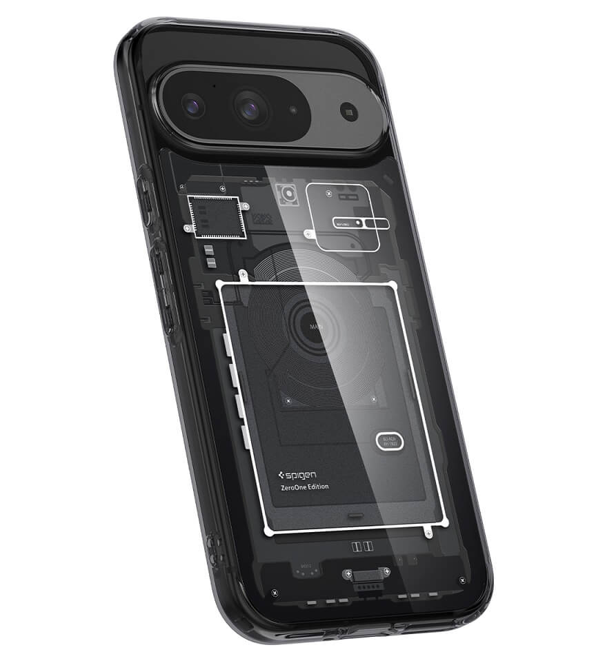 Хибриден Калъф за Google Pixel 9 Pro/ 9, Spigen Zero One Ultra Hybrid Case, Черен (5)