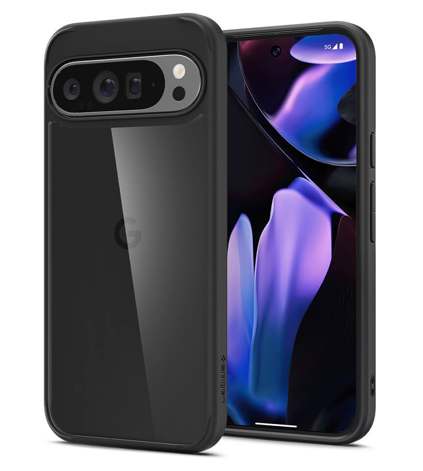 Противоударен Калъф за Google Pixel 9 Pro XL, Spigen Ultra Hybrid Case, Черен