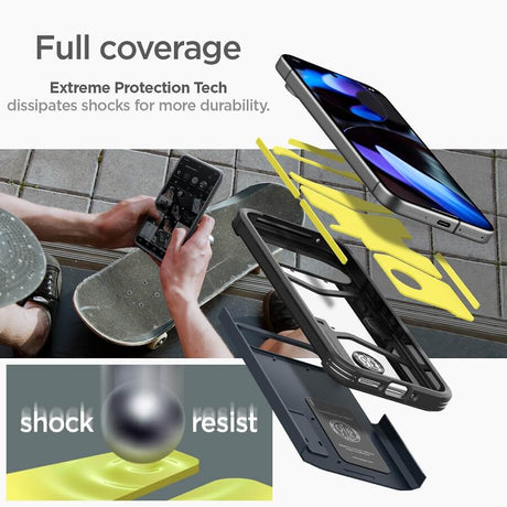 Калъф с Поставка за Google Pixel 9 Pro/ 9, Spigen Tough Armor Case, Тъмно Син (8)
