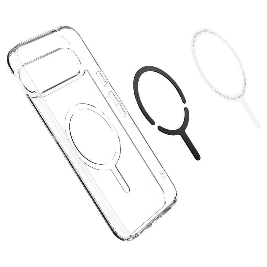 Magsafe Противоударен Калъф за Google Pixel 9 Pro XL, Spigen Ultra Hybrid Case, Бял (4)