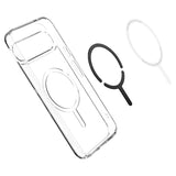 Magsafe Противоударен Калъф за Google Pixel 9 Pro XL, Spigen Ultra Hybrid Case, Бял (4)
