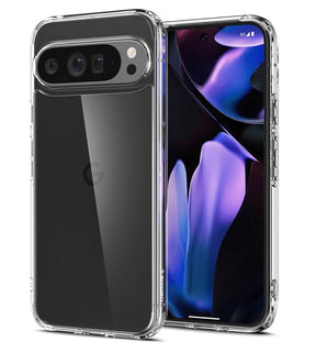 Противоударен Калъф за Google Pixel 9 Pro XL, Spigen Ultra Hybrid Case, Прозрачен