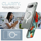 Magsafe Противоударен Калъф за Google Pixel 9 Pro XL, Spigen Ultra Hybrid Case, Бял (6)