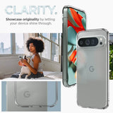 Противоударен Калъф за Google Pixel 9 Pro XL, Spigen Ultra Hybrid Case, Прозрачен (5)