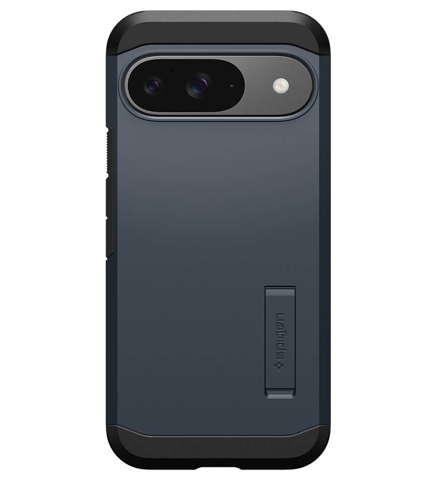 Калъф с Поставка за Google Pixel 9 Pro/ 9, Spigen Tough Armor Case, Тъмно Син (2)