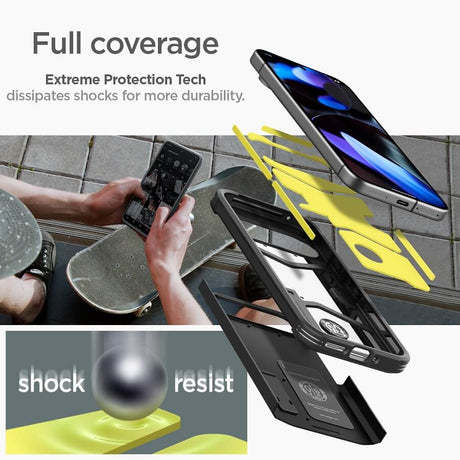 Калъф с Поставка за Google Pixel 9 Pro/ 9, Spigen Tough Armor Case, Черен (8)