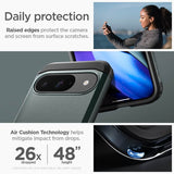 Калъф с Поставка за Google Pixel 9 Pro/ 9, Spigen Tough Armor Case, Зелен (10)