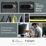 Калъф с Поставка за Google Pixel 9 Pro XL, Spigen Tough Armor Case, Черен (7)