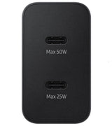 Оригинално Зарядно Samsung 50W Power Adapter Duo USB-C (5A/1.8m) EP-T5020XBE, Черен (2)