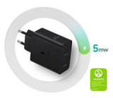 Оригинално Зарядно Samsung 50W Power Adapter Duo USB-C (5A/1.8m) EP-T5020XBE, Черен (8)