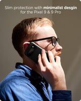 Противоударен Калъф за Google Pixel 9 Pro/ 9, Spigen Thin Fit Case, Черен (9)