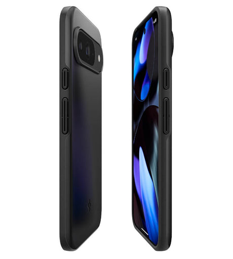 Противоударен Калъф за Google Pixel 9 Pro/ 9, Spigen Thin Fit Case, Черен (4)