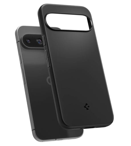 Противоударен Калъф за Google Pixel 9 Pro/ 9, Spigen Thin Fit Case, Черен (5)