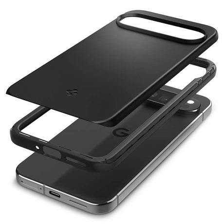 Противоударен Калъф за Google Pixel 9 Pro XL, Spigen Thin Fit Case, Черен (5)
