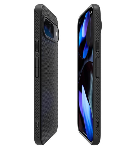 Противоударен Калъф за Google Pixel 9 Pro XL, Spigen Liquid Air Case, Черен (5)