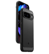 Противоударен Калъф за Google Pixel 9 Pro/ 9, Spigen Rugged Armor Case, Черен (5)
