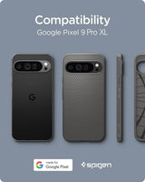 Противоударен Калъф за Google Pixel 9 Pro XL, Spigen Liquid Air Case, Сив (7)