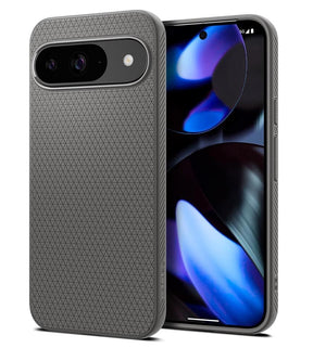 Противоударен Калъф за Google Pixel 9 Pro/ 9, Spigen Liquid Air Case, Сив