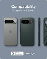 Противоударен Калъф за Google Pixel 9 Pro/ 9, Spigen Liquid Air Case, Зелен (7)