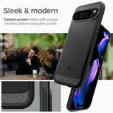 Противоударен Калъф за Google Pixel 9 Pro XL, Spigen Rugged Armor Case, Черен (8)