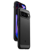 Противоударен Калъф за Google Pixel 9 Pro XL, Spigen Rugged Armor Case, Черен (6)