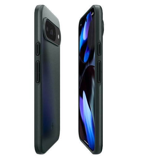 Противоударен Калъф за Google Pixel 9 Pro/ 9, Spigen Thin Fit Case, Зелен (4)
