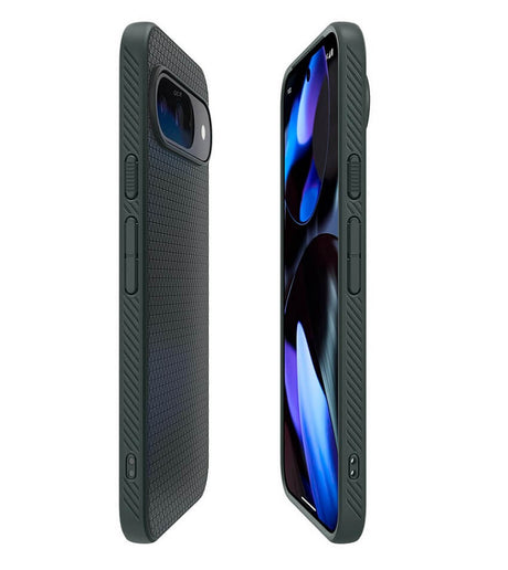 Противоударен Калъф за Google Pixel 9 Pro XL, Spigen Liquid Air Case, Зелен (5)