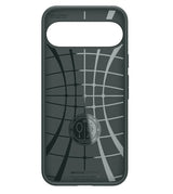 Противоударен Калъф за Google Pixel 9 Pro XL, Spigen Liquid Air Case, Зелен (4)