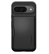 Калъф с Джоб за Карти за Google Pixel 9 Pro/ 9, Spigen Slim Armor CS Case, Черен (2)