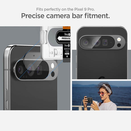 Протектор за Камерата на Google Pixel 9 Pro, Spigen EZ Fit Cam Glass 2бр., Прозрачен (10)