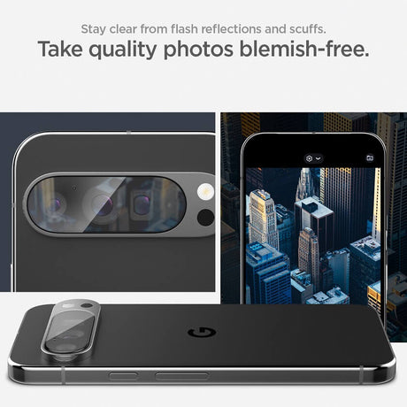 Протектор за Камерата на Google Pixel 9 Pro XL, Spigen EZ Fit Cam Glass 2бр., Прозрачен (9)
