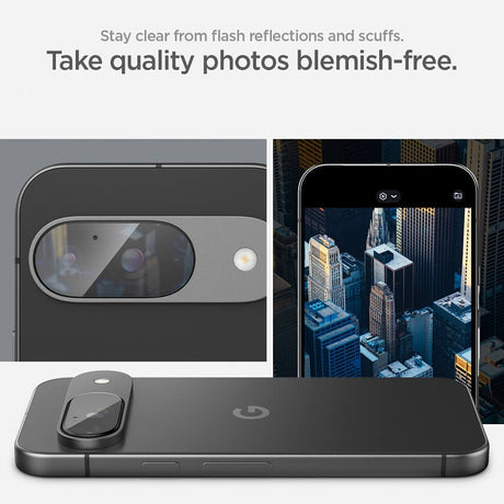 Протектор за Камерата на Google Pixel 9, Spigen EZ Fit Cam Glass 2бр., Прозрачен (9)