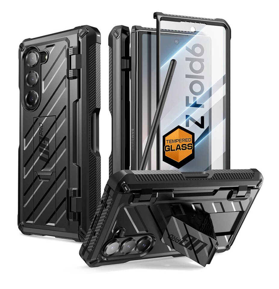 Противоударен Калъф за Samsung Z Fold 6, Supcase Unicorn Beetle Pro, Черен